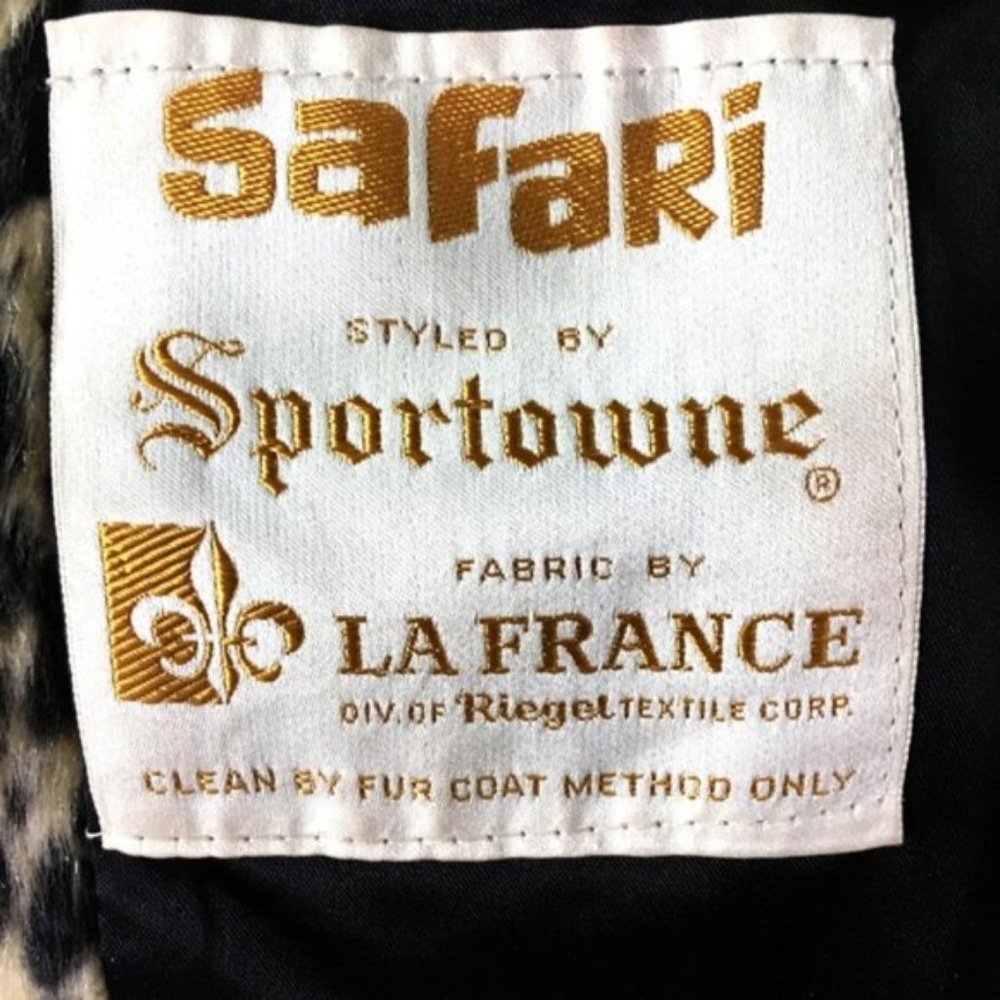 Vintage Faux Fur Leopard Sportowne Safari Coat - Picture 6 of 6